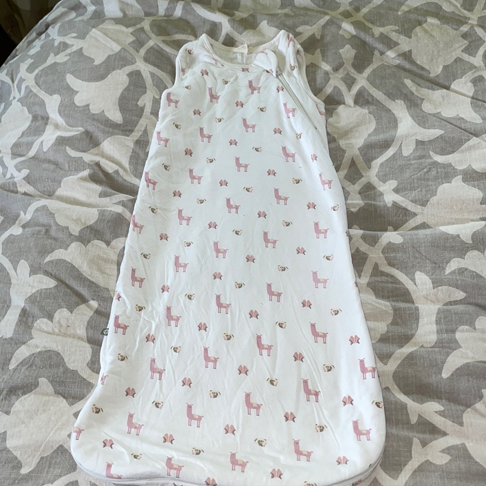 Kyte baby sleep sack llama print